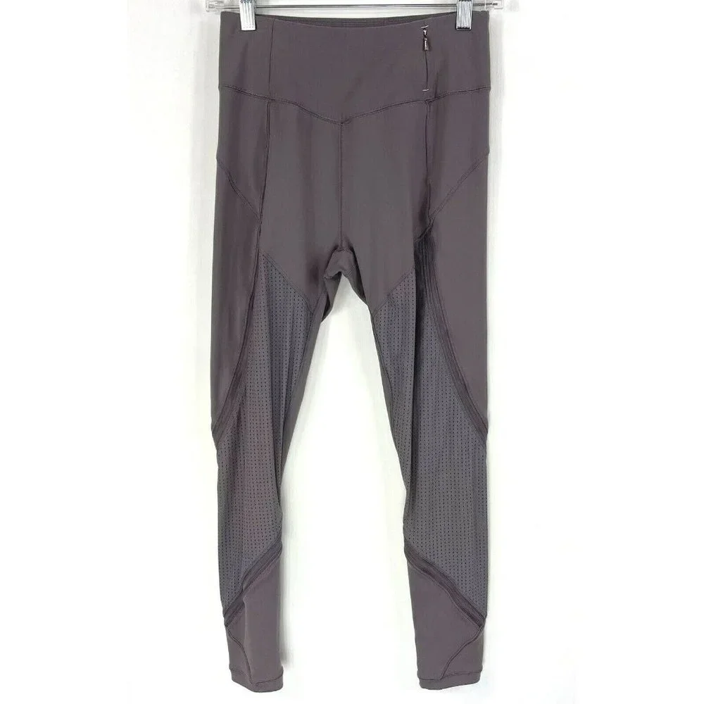 CALIA by Carrie Underwood Leggings Size Small Gray Taupe Essential Mesh 7/8 Yoga